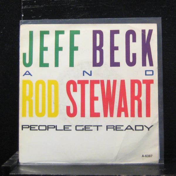 Jeff Beck And Rod Stewart - People Get Ready 7" Mint- A-6387 Netherlands - Shuga Records
