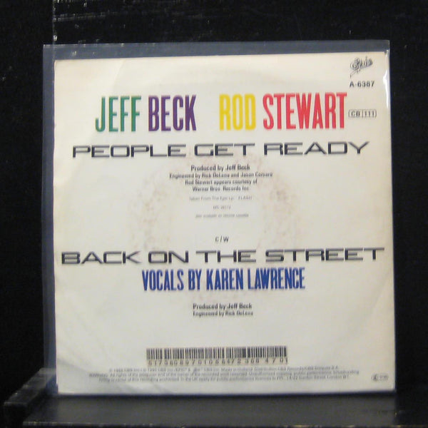 Jeff Beck And Rod Stewart - People Get Ready 7" Mint- A-6387 Netherlands - Shuga Records