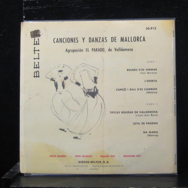 El Parado De Valldemose - Canciones Y Danzas De Mallorca 7" VG+ 50.912 Spain - Shuga Records