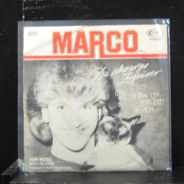 Marco - Du Schwarzer Zigeuner / Du, Ich Bin Verliebt 7" VG+ HDN 83023 Vinyl 45 - Shuga Records