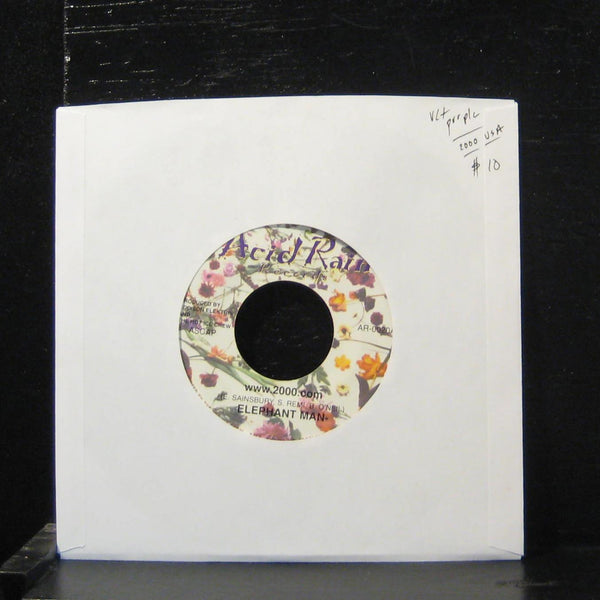 Elephant Man - Www.2000.com 7" VG+ AR-0020 Purple Color Vinyl 2000 USA 45 - Shuga Records