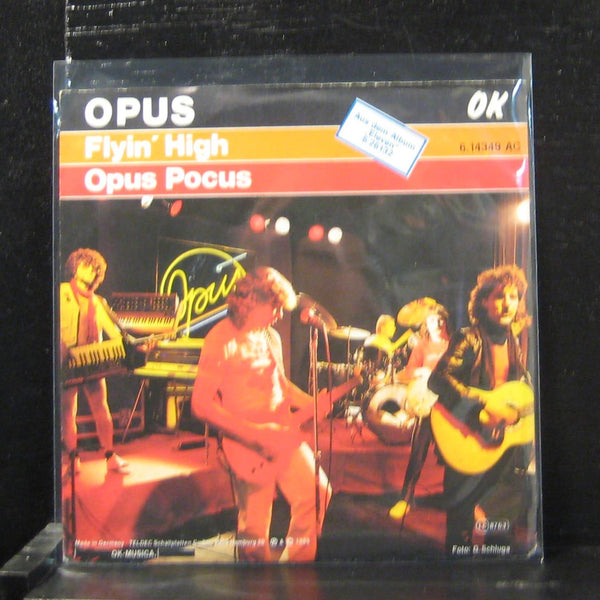 Opus - Flyin' High / Opus Pocus 7" VG+ 6.14349 AC Germany 1985 Vinyl 45 - Shuga Records