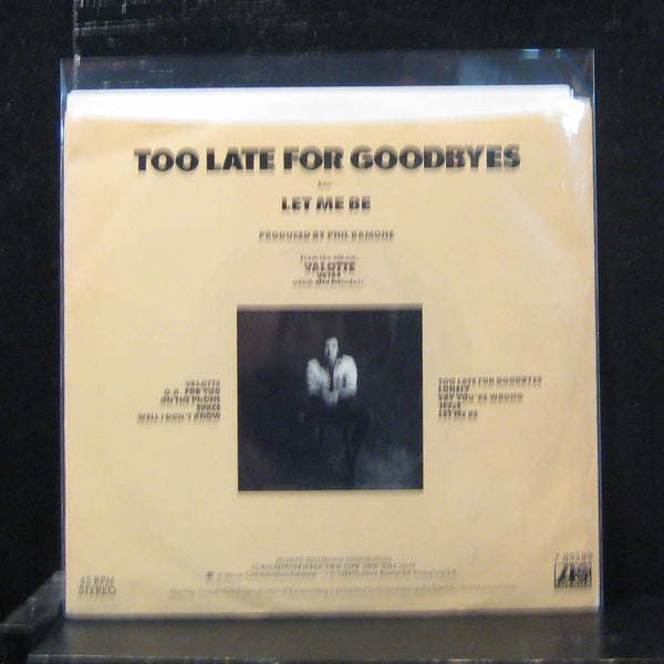 Julian Lennon - Too Late For Goodbyes 7" Mint- 7-89589 Atlantic 1984 Vinyl 45 - Shuga Records