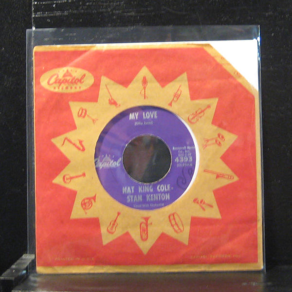 Nat King Cole / Stan Kenton - My Love / Steady 7" VG+ 4393 Capitol Vinyl 45 - Shuga Records