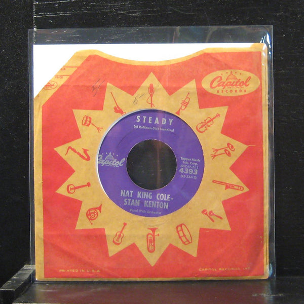 Nat King Cole / Stan Kenton - My Love / Steady 7" VG+ 4393 Capitol Vinyl 45 - Shuga Records