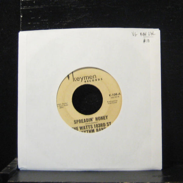 The Watts 103rd St Rhythm Band - Spreadin' Honey / Charley 7" VG K-108 Vinyl 45 - Shuga Records