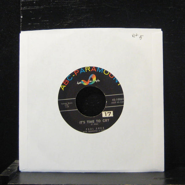 Paul Anka - It's Time To Cry / Something Has Changed Me 7" VG+ 45-10064 Vinyl 45 - Shuga Records