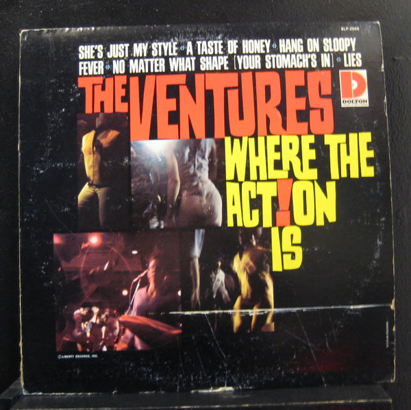The Ventures - Where The Action Is LP VG+ BLP 204 0Mono White Promo Record - Shuga Records