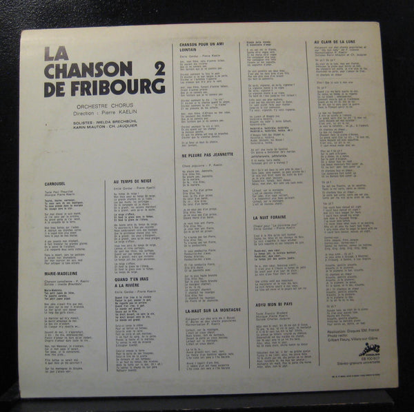 Pierre Kaelin - La Chanson De Fribourg LP VG+ EB 100 607 France Vinyl Record - Shuga Records