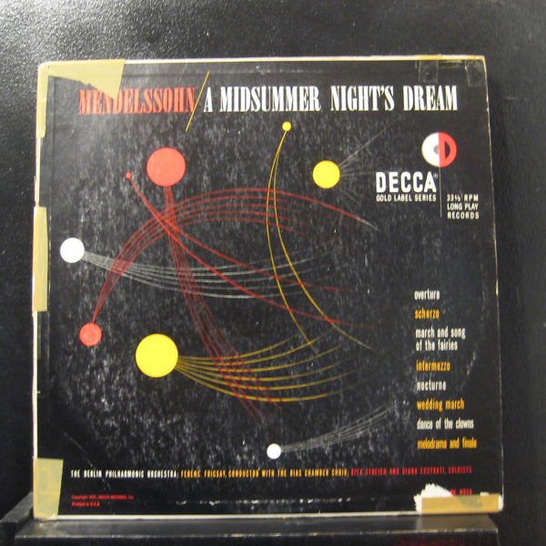 Fricsay - Mendelssohn A Midsummer Night's Dream LP VG DL 8516 Mono Vinyl Record - Shuga Records