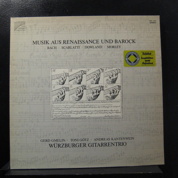 Wurzburger Gitarrentrio - Musik Aus Renaissance & Barock LP Mint- OV-92 Germany - Shuga Records