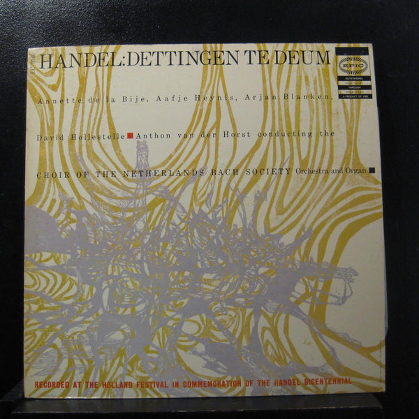 Anthon Van Der Horst - Handel: Dettingen Te Deum LP VG+ LC 3540 Epic White Promo - Shuga Records