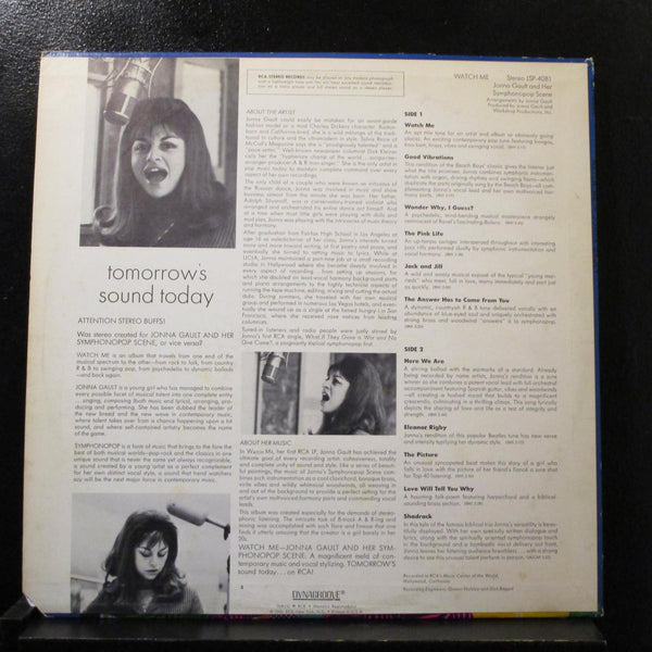 Jonna Gault And Her Symphonopop Scene - Watch Me LP Mint- LSP-4081 1st Record - Shuga Records