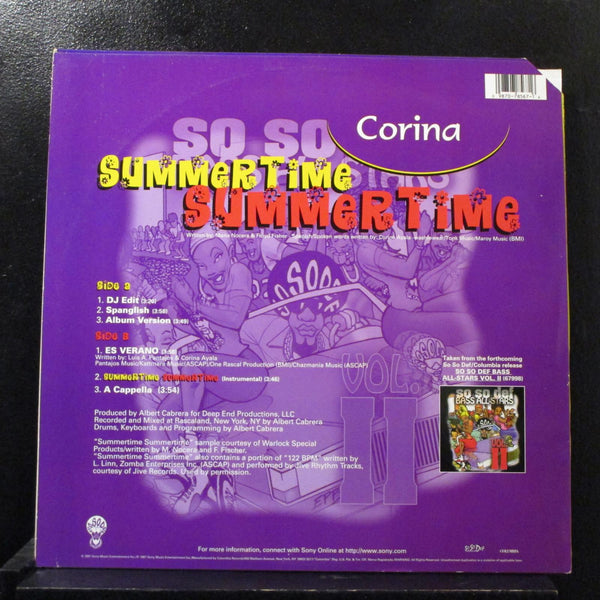Corina - Summertime Summertime LP Mint- 44 78567 USA 1997 Vinyl Record - Shuga Records