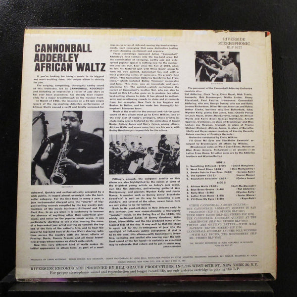 Cannonball Adderley And His Orchestra - African Waltz LP VG+ RS 9377 Mono Record - Shuga Records