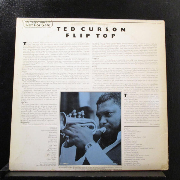 Ted Curson - Flip Top LP VG+ AL 1030 Arista Promo 1977 USA Vinyl Record - Shuga Records