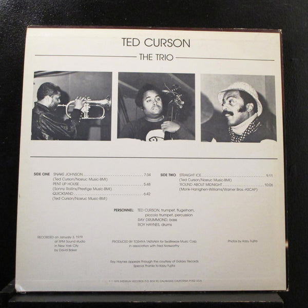 Ted Curson - The Trio LP Mint- IP-7722 Interplay 1979 USA Vinyl Record - Shuga Records