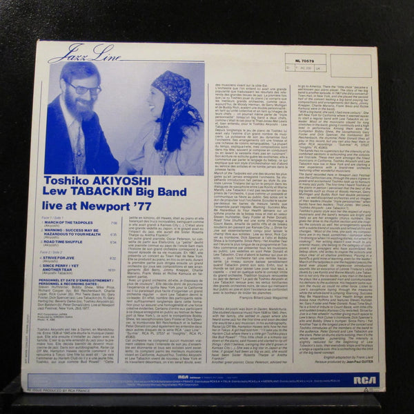 Toshiko Akiyoshi-Lew Tabackin - Live At Newport '77 LP Mint- NL 70579 France - Shuga Records