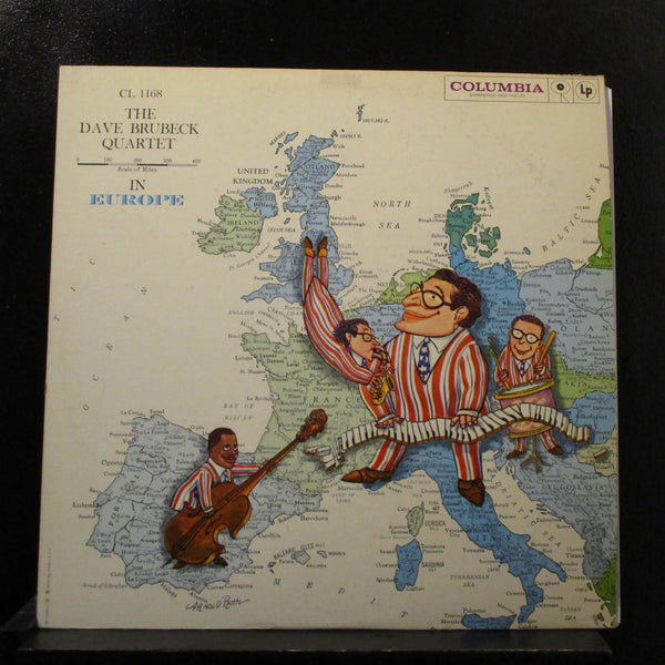 The Dave Brubeck Quartet - In Europe LP VG+ CL 1168 Red 6i Mono Vinyl Record - Shuga Records