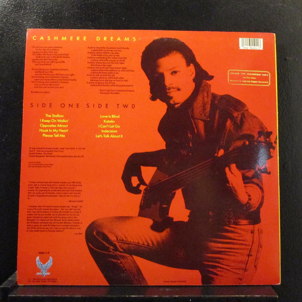Fernando Saunders - Cashmere Dreams LP Mint- 4501-1-F Promo 1989 Vinyl Record - Shuga Records