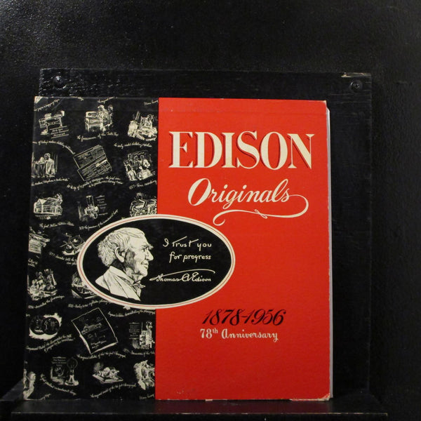 Edison - Originals 1878-1956 78th Anniversary 10" VG+ FS-889 Mono Red Vinyl - Shuga Records