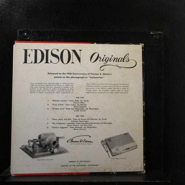 Edison - Originals 1878-1956 78th Anniversary 10" VG+ FS-889 Mono Red Vinyl - Shuga Records