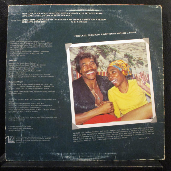 Syreeta & G.C. Cameron - Rich Love, Poor Love LP VG+ M6-891S1 Vinyl Record - Shuga Records