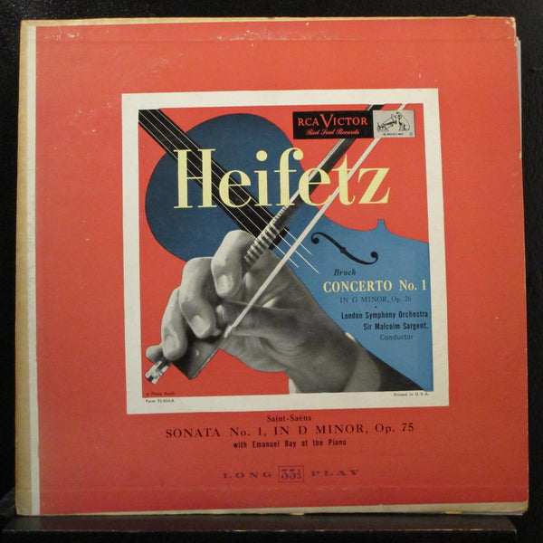 Heifetz, Malcolm Sargent - Bruch Concerto No.1 In Gm LP VG LM 9007 Mono 1st - Shuga Records