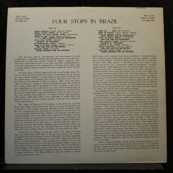 Various - Four Stops In Brazil LP VG TKL 93103 Mono UK Vinyl Record - Shuga Records