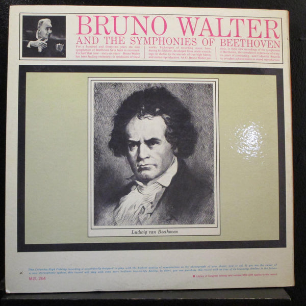Bruno Walter - Beethoven Symphony No. 8 In F / No. 9 In Dm LP VG+ ML 5421 Mono - Shuga Records