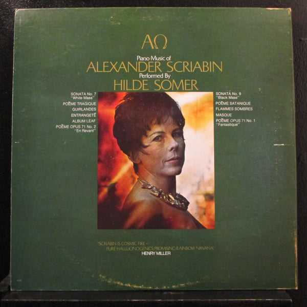 Hilde Somer Plays Alexander Scriabin -  LP VG+ SR 90525 Stereo Vinyl Record - Shuga Records