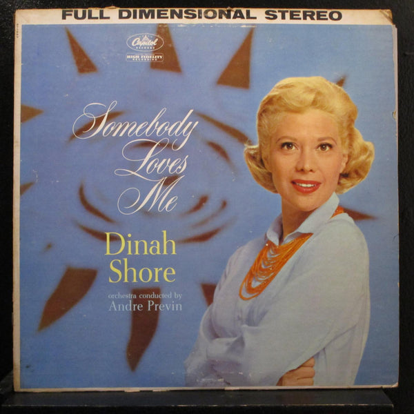 Dinah Shore, Andre Previn - Somebody Loves Me LP VG+ ST-1296 Record 1st - Shuga Records
