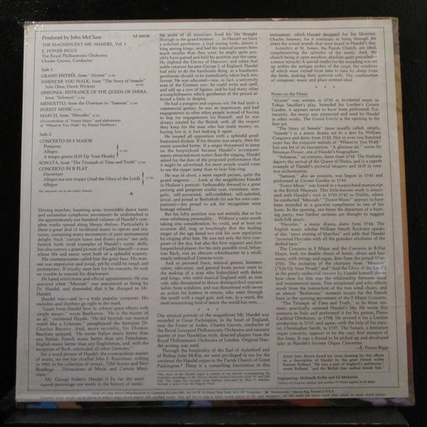 E. Power Biggs, Groves - The Magnificent Mr. Hande LP New Sealed M 30058 Record - Shuga Records