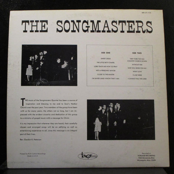 The Songmasters - Songs Of Heaven LP Mint- SKR-LP-1119 Mono Vinyl Record - Shuga Records