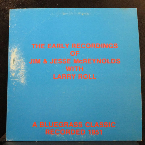 Jim And Jesse McReynolds - The Early Recordings Of LP VG 38121 Mono Vinyl Record - Shuga Records