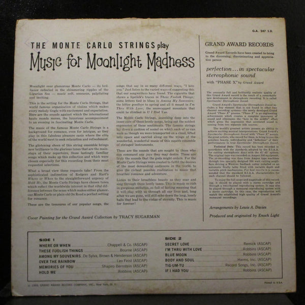 The Monte Carlo Strings - Play Music For Moonlight Madness LP VG GA 247-SD 1st - Shuga Records