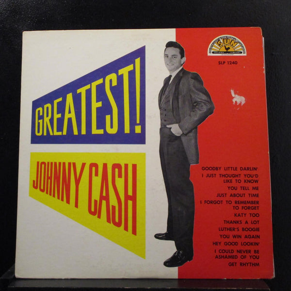Johnny Cash - Greatest! LP VG SLP 1240 Mono 1st Microgroove 1959 Vinyl Record - Shuga Records