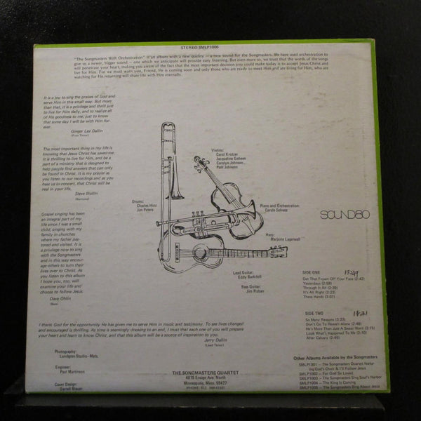 The Songmasters - With Orchestration LP VG+ SMLP1006 Private Vinyl Record - Shuga Records