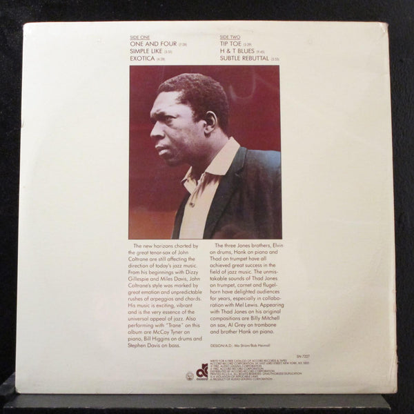 John Coltrane, Thad jones - Summit Meeting LP New Sealed SN 7227 Vinyl Record - Shuga Records