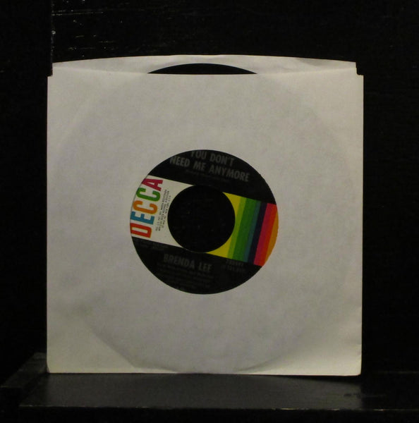 Brenda Lee - You Don't Need Me Anymore 7" Mint- Vinyl 45 1969 Decca 732491 - Shuga Records