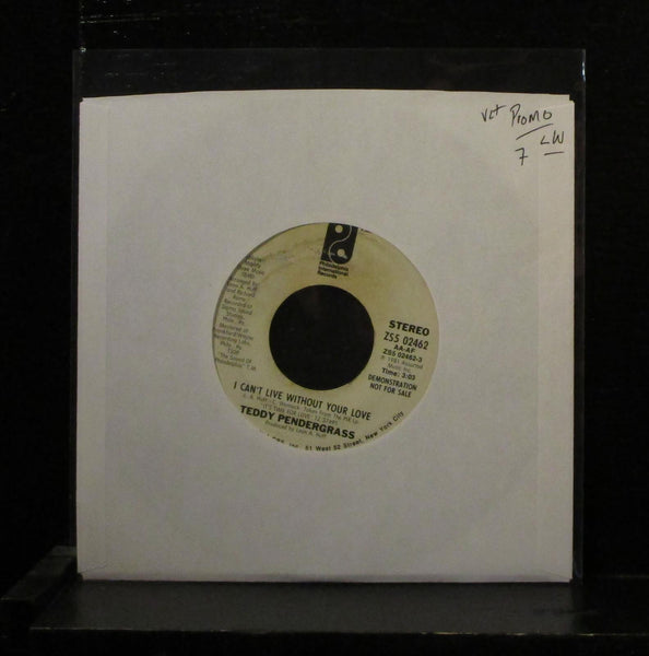Teddy Pendergrass - I Can't Live Without Your Love 7" VG+ Promo Vinyl label wear - Shuga Records