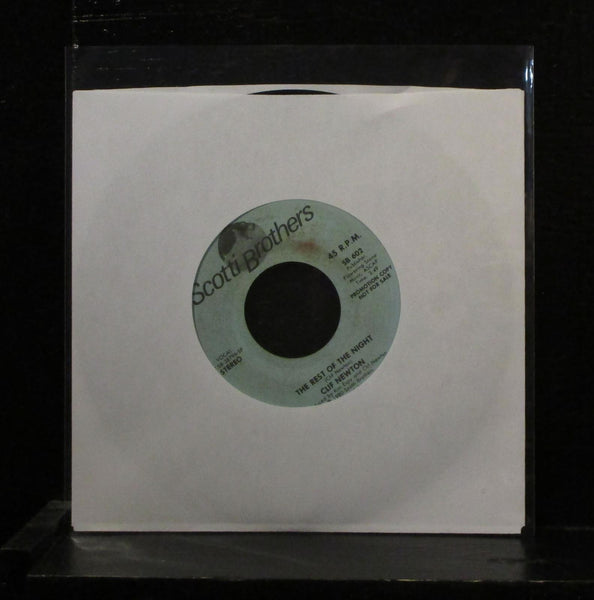 Clif Newton - The Rest Of The Night 7" VG+ Promo Vinyl 45 1980 SB 602 USA - Shuga Records