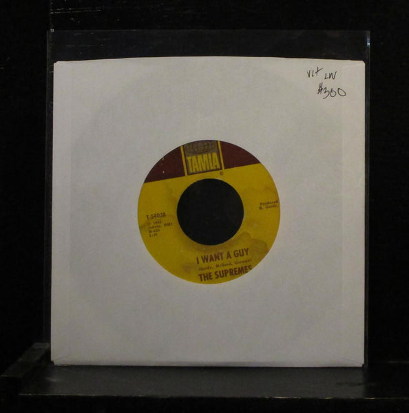 The Supremes - I Want A Guy / Never Again 7" VG+ Vinyl 45 T-54038 label wear - Shuga Records