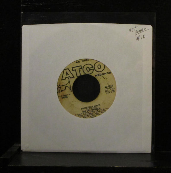 Dee Dee Warwick - Suspicious Minds 7" VG+ Promo Vinyl 1971 ATCO 45-6810 - Shuga Records