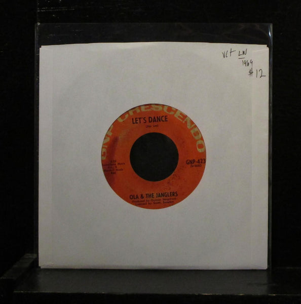 Ola & The Janglers - Let's Dance 7" VG+ Vinyl 45 1969 GNP-423 USA label wear - Shuga Records