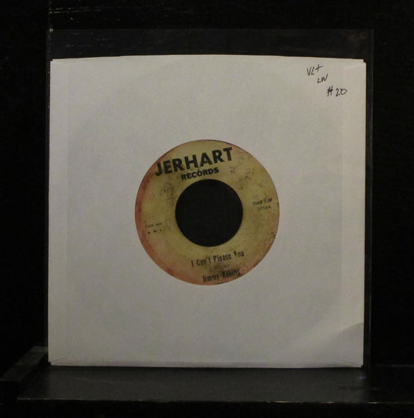 Jimmy Robins - I Can't Please You 7" VG+ Vinyl 45 Jerhart 205 USA label wear - Shuga Records