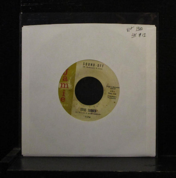 Titus Turner - Sound-Off 7" VG+ Vinyl 45 1960 Jamie 1174 USA label wear - Shuga Records