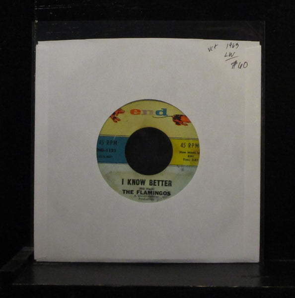 The Flamingos - I Know Better / Flame Of Love 7" Vinyl 1963 END-1121 label wear - Shuga Records