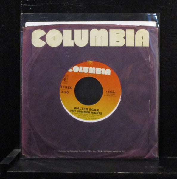 Walter Egan - Hot Summer Nights / She's So Tough 7" Mint- Vinyl 45 3-10824 - Shuga Records