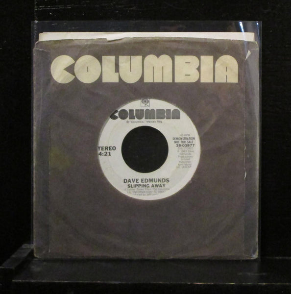 Dave Edmunds - Slipping Away 7" VG+ Promo Vinyl 45 Columbia 38-03877 1983 USA - Shuga Records